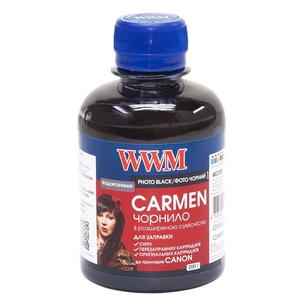 Чорнило WWM CANON UNIVERSAL CARMEN Photo Black 200г (CU/PB) зображення 1