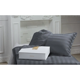 Постільна білизна MirSon Сатин Premium Graphite 2х160х220 (2200001717732) зображення 1