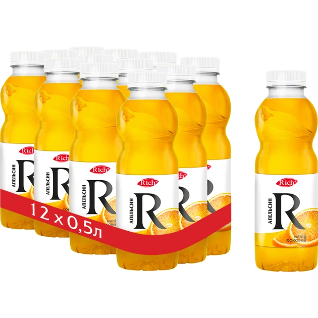 Напій Rich Соковий Апельсин 500 мл (4820039354228) - зображення 2