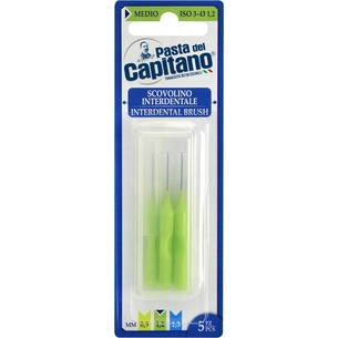 Щітки для міжзубних проміжків Pasta del Capitano Interdental Brush Medium 1.2 мм 5 шт. (8002140033919) зображення 1