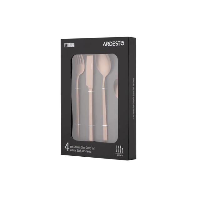 Набір столових приборів Ardesto Black Mars Favola 4 предмета Мідний (AR0704FSC) - picture 10
