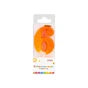 Свічка Maxi "6" із блискітками, що іскриться, 4,5 см, на торт (MX622081-6) - зменшене зображення 1
