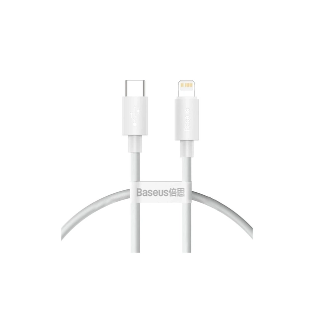 Дата кабель USB-C to Lightning 1.0m PD20W white Baseus (CATLYS-B02) - изображение 1