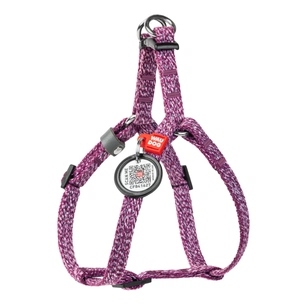 Шлея для котів WAUDOG Re-cotton з QR паспортом XS Ш 10 мм В=С: 28-40 см фіолетова (16709) зображення 1