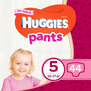 Підгузки Huggies Pants 5 (12-17 кг) для дівчаток 44 шт (5029053564036) зображення 1