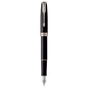 Ручка пір'яна Parker SONNET 17 Black Lacquer CT  FP F (86 115) - зменшене зображення 1
