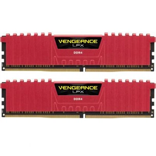 Модуль пам'яті для комп'ютера DDR4 16GB (2x8GB) 2400 MHz Vengeance LPX Red Corsair (CMK16GX4M2A2400C14R) зображення 1