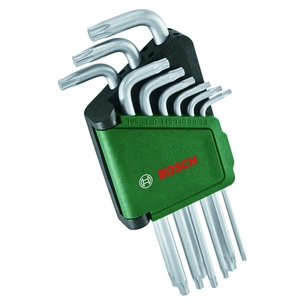 Ключ Bosch шестигранний, набір 9шт, T8-T40 (1.600.A02.Z9C) изображение 1