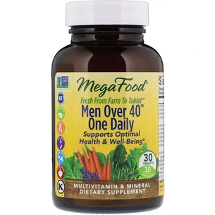 Мультивітамін MegaFood Мультивітаміни для чоловіків 40+, Men Over 40 One Daily, 30 (MGF-10268) зображення 1