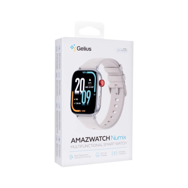 Смарт-годинник Gelius Pro GP-SW009 (Amazwatch Numix) Silver (2099900996962) - picture 9