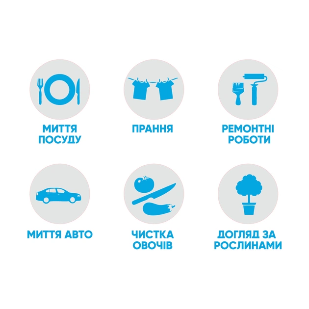 Рукавички господарські Добра Господарочка Black&White Латексні Розмір М (4820086523806) - picture 4