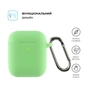 Чохол для навушників Armorstandart Ultrathin Silicone Case With Hook для Apple AirPods 2 Spearmint (ARM59693) - зменшене зображення 2