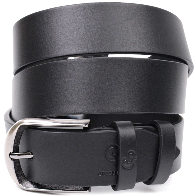 Ремінь Grande Pelle Брючний з натуральної шкіри Чорний (11680) - зображення 1