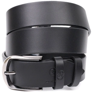 Ремінь Grande Pelle Брючний з натуральної шкіри Чорний (11680) зображення 1