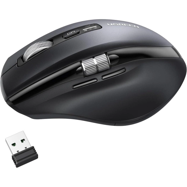 Мишка Ugreen M751 Wireless/Bluetooth Black (45792) - зображення 1
