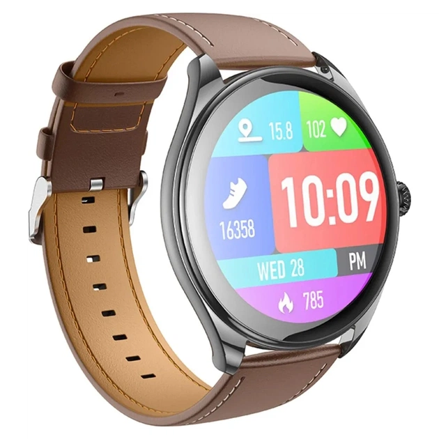 Смарт-годинник HOCO Y22 AMOLED Smart sports watch(call version) Black (6942007628983) - зображення 1