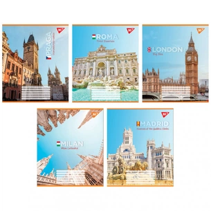 Зошит Yes Greatest cityes 60 аркушів лінія (767158) зображення 1