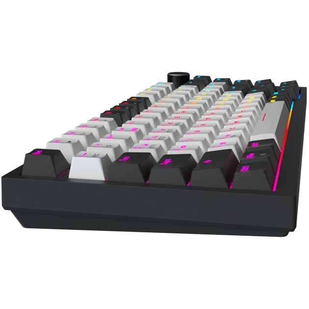 Клавіатура GamePro Asgard Valhalla Pro Rainy Switch Bluetooth/2.4G/USB USB White with display (MK160W-D-Pro) - picture 4