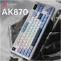 Клавіатура Ajazz AK870 PLUS Murad Switch RGB Wireless/Bluetooth/USB White (AK870-MU-BWD) - зменшене зображення 3
