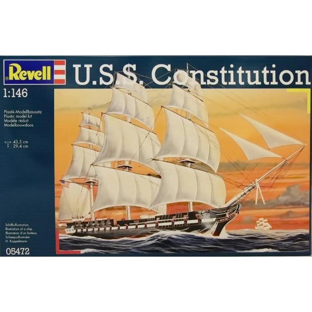 Збірна модель Revell Вітрильний корабель U.S.S. Constitution 1:146 (5472) - изображение 1