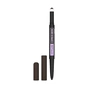 Олівець для брів Maybelline New York Express Brow Satin Duo Pencil 04 - Dark Brown (3600531087401) - зменшене зображення 1