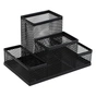 Настільний набір H-Tone металевий, 15,3х10,3х10 см, чорний (SET-HT-JJ41208) - зменшене зображення 1