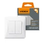 Перемикач Videx BINERA 2кл прохідний білий (VF-BNSW2P-W) - уменьшенное изображение 4