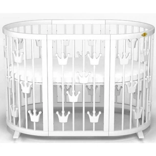 Ліжечко Ingvart Smartbed з коронами білий (1379003) зображення 1