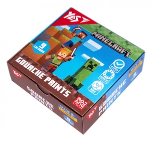 Гуашеві фарби Yes Minecraft 9 кольорів по 20 мл (230406) зображення 1