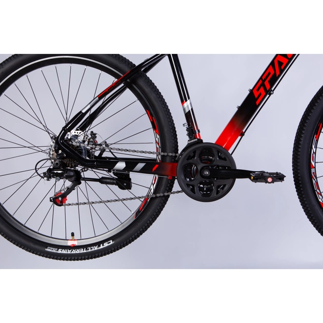 Велосипед Space 29" MERCURY DD FR рама-18" AL 2026 чорно-червоний (OPS-SP-29-172) - изображение 5