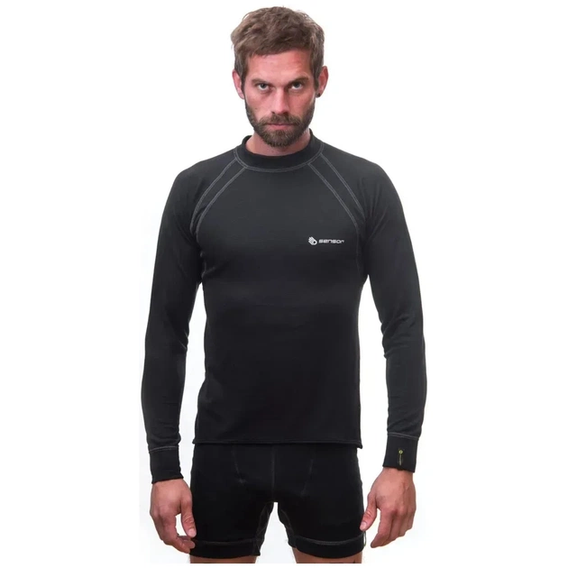 Термокофта Sensor Double Face LS 24000003 чорна L (SM11DF-black-L) - зображення 3