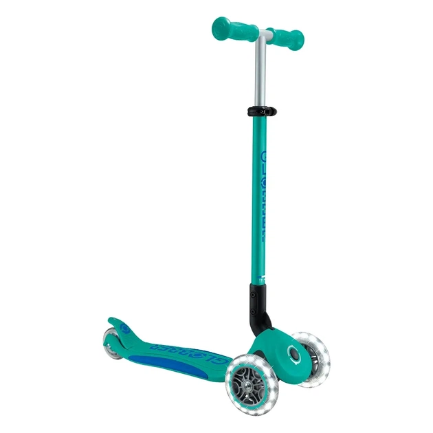 Самокат Globber серії Elite Lights смарагдово-зелений Колеса з підсвічуванням (439-607-3) - изображение 3