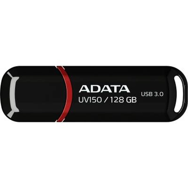 USB флеш накопитель ADATA 128GB UV150 Black USB 3.0 (AUV150-128G-RBK) - изображение 1