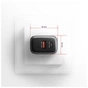 Зарядний пристрій AXAGON 1xUSB-C PD67W + 1xUSB QC4+ PPS display gray (ACU-PQ67D) - зменшене зображення 9