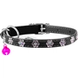 Нашийник для тварин WAUDOG GLAMOUR "Квіточка" з резинкою і стразами для кішок (чорний) (32551) - зменшене зображення 2