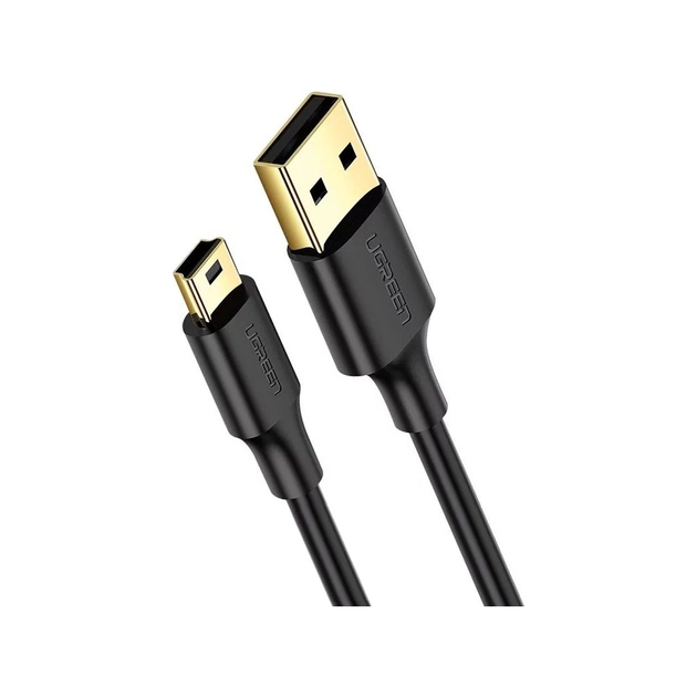 Дата кабель USB 2.0 AM to Mini 5P 3.0m 2A PVC black Ugreen (UGR-10386) - изображение 1