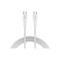 Дата кабель USB-C to USB-C 1.0m OnWire 60CL C-C 60W COLOR Braided 1m White Canyon (CND-CCAP60AB10W) - зменшене зображення 1