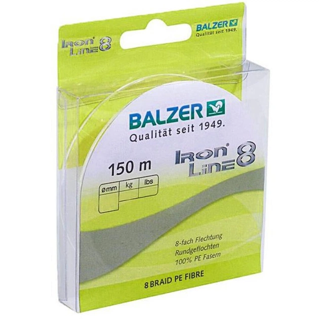 Шнур Balzer Iron Line 8x Yellow 150м 0.18мм 12.7кг (жовтий) (12661 018) - зображення 1