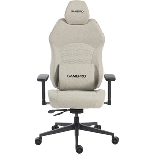 Крісло ігрове GamePro GC760LG Fabric Light Gray (GC760LG) зображення 1