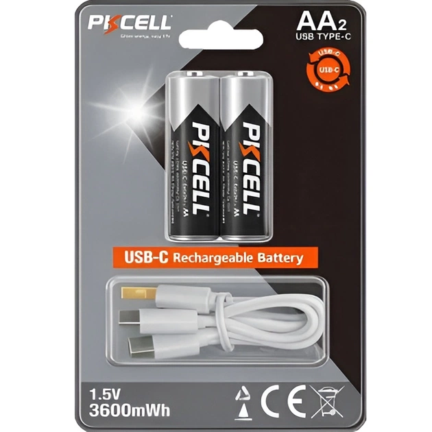 Акумулятор PKCELL Ni-MH AA/HR06 3600 mAh BL 2шт - зображення 1