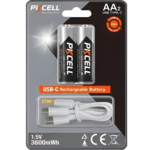 Акумулятор PKCELL Ni-MH AA/HR06 3600 mAh BL 2шт зображення 1