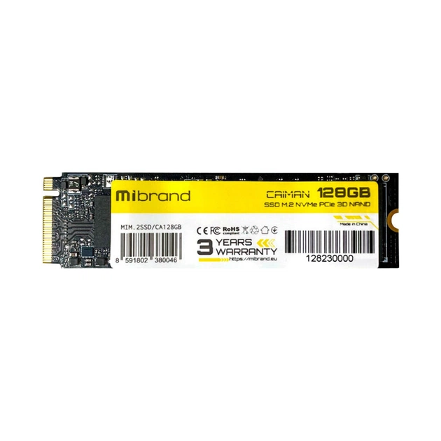 Накопичувач SSD M.2 2280 128GB Mibrand (MIM.2SSD/CA128GB) - изображение 1