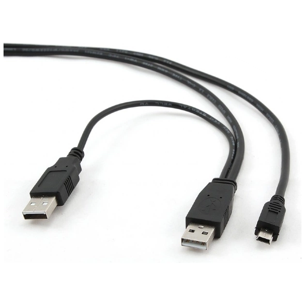 Дата кабель USB 2.0 AM/AM to Mini 5P 0.9m Cablexpert (CCP-USB22-AM5P-3) - изображение 1