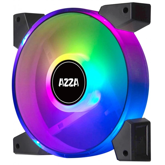 Кулер до корпусу Azza 4 X HURRICANE II (FAAZ-12DRGBB2-241/FNAZ-12DRGB2-241) - зображення 1