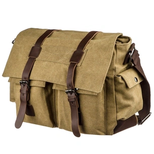 Сумка Vintage На плече текстильна Пісочна (20149) зображення 1