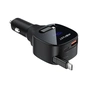 Зарядное устройство Acefast 1xUSB-C PD95W + telescopic cable USB-C black (6974316285946) - уменьшенное изображение 2
