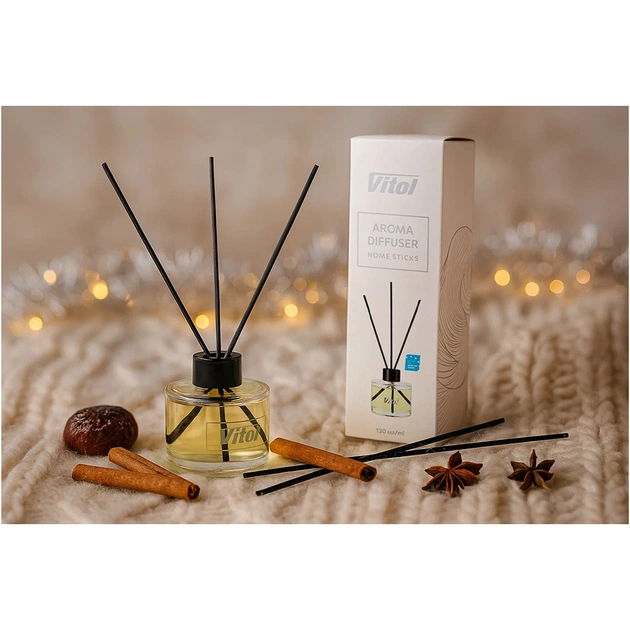 Ароматизатор для автомобіля VITOL Home Sticks Winter Plum 130 мл (VHS06) - picture 4