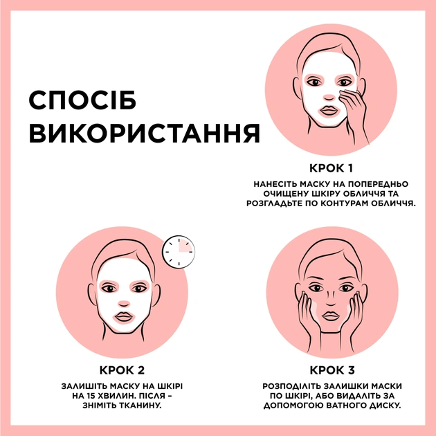 Маска для обличчя Garnier Skin Naturals Тканинна Зволоження та Комфорт 32 г (3600541944657) - picture 4