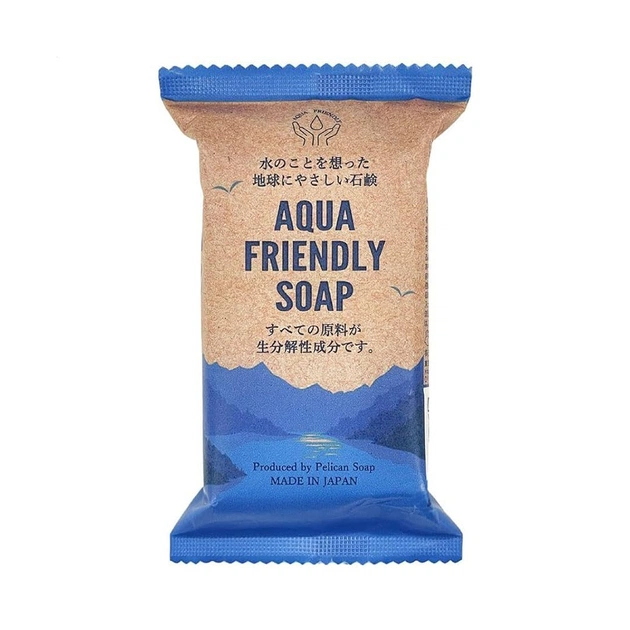 Твердое мыло Pelican Aqua Friendly Soap На основе ферментированных микроорганизмов 100 г (4976631479262) - изображение 1