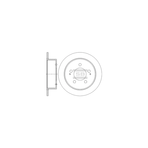 Гальмівний диск HI-Q SD5201 - зображення 1